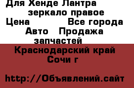 Для Хенде Лантра 1995-99 J2 зеркало правое › Цена ­ 1 300 - Все города Авто » Продажа запчастей   . Краснодарский край,Сочи г.